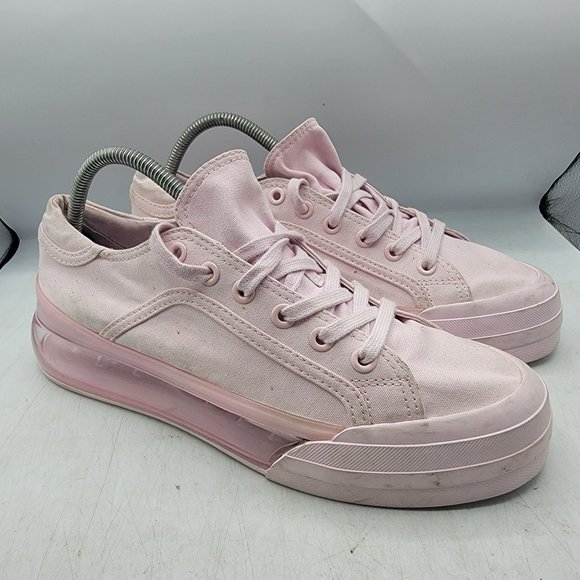 SHOES 53045 Sneak Air Unisex Size 42 Pink Low Top Translucent Sole Sneakers - Picture 1 of 13